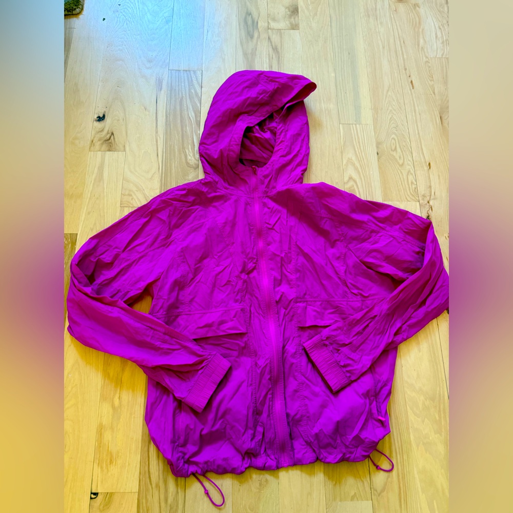 Lululemon Hood Lite Packable Jacket Glyde Pink Size 10